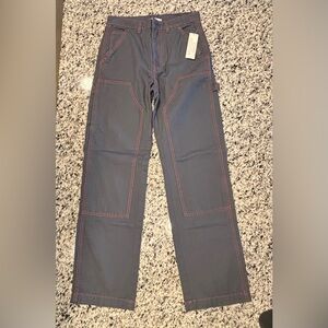 Urban Outfitters Gray Pants with Red Stitching